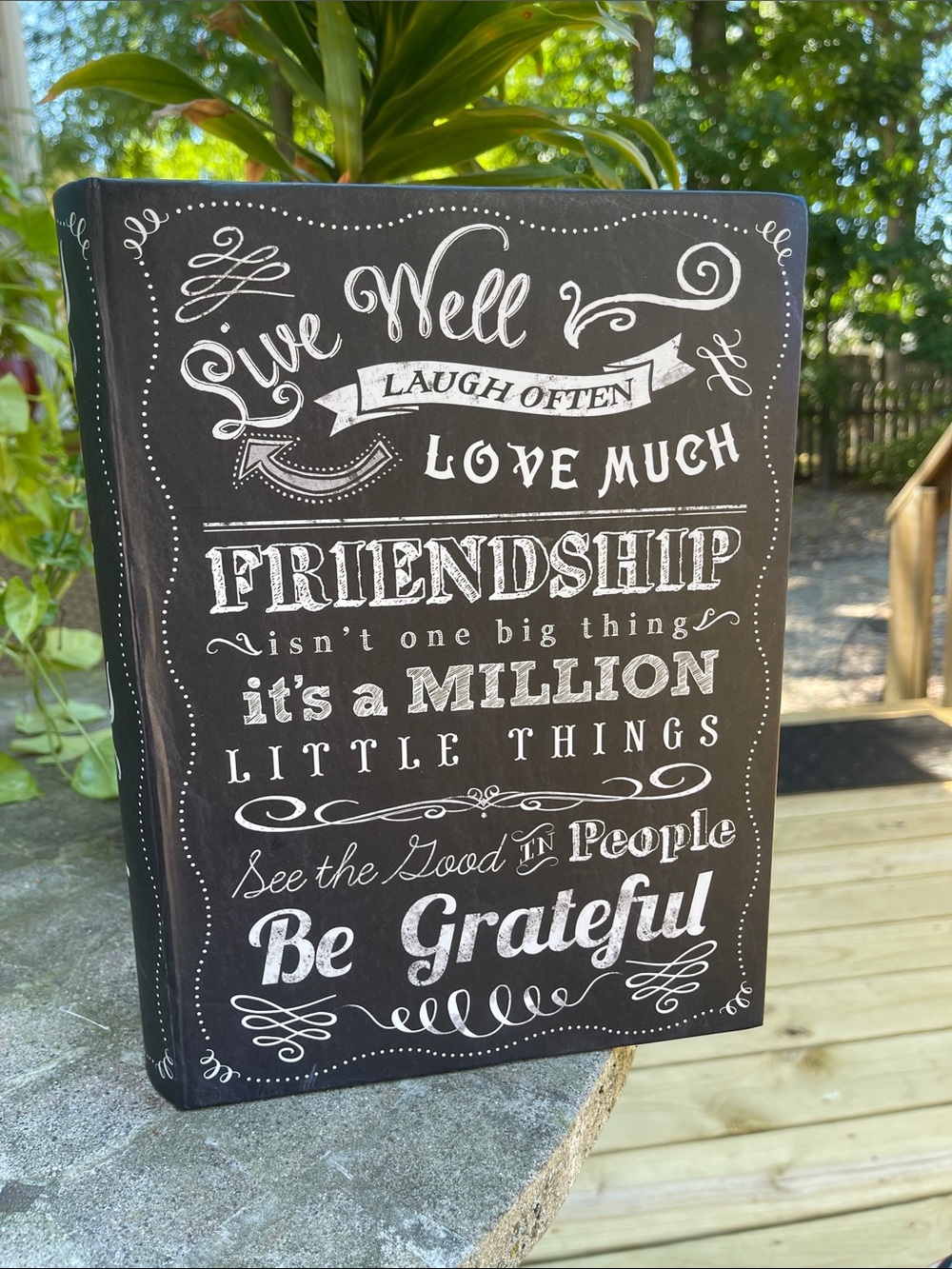 Inspirational Book Storage Box